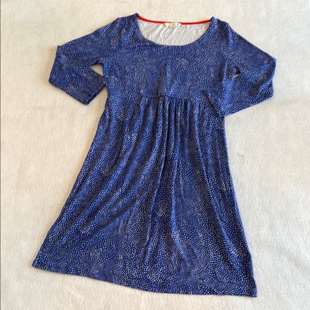 Boden Blue Polka Dot  Dress